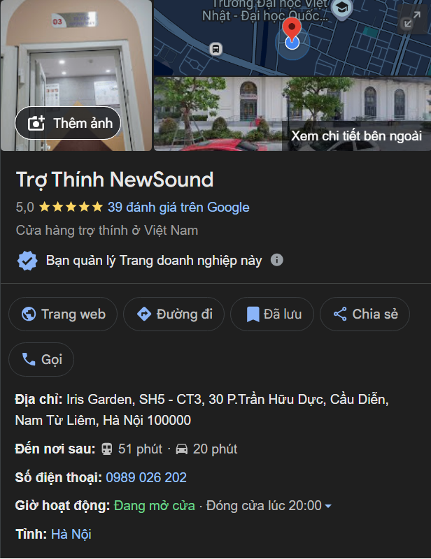 Địa chỉ trợ thính NewSound